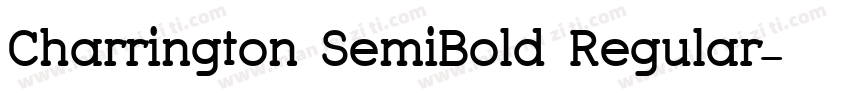 Charrington SemiBold Regular字体转换